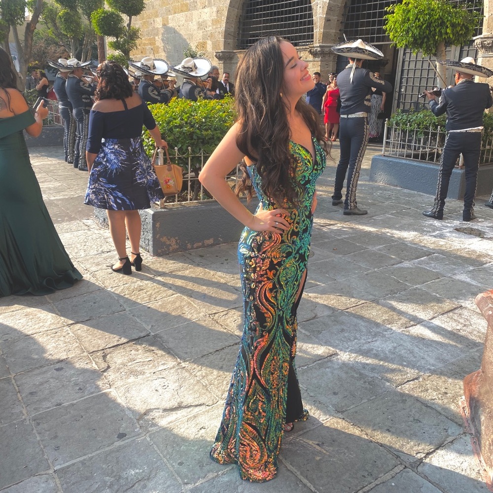 IRIDESCENT SEQUIN MERMAID DRESS